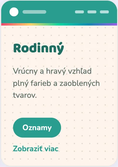 Ukážka vzhľadu Rodinný